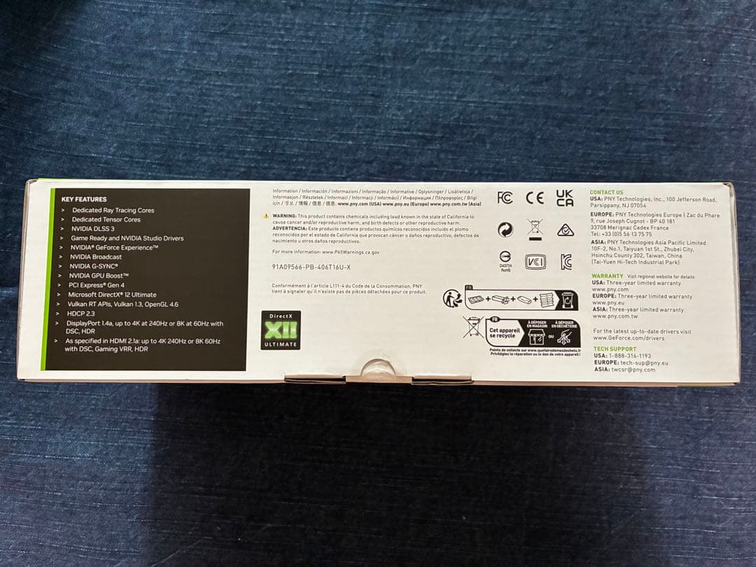 新品未開封　PNY GeForce RTX 4060 Ti 16GB VERTO