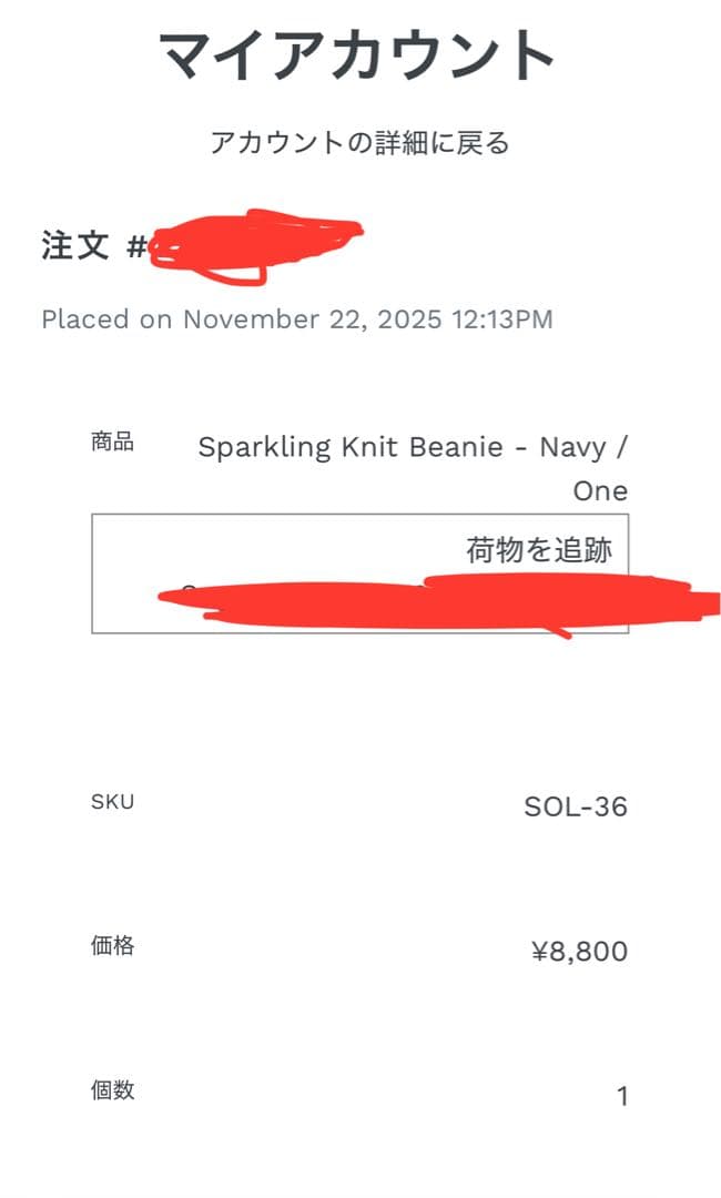 sol soonerorlater ビーニー　ネイビー