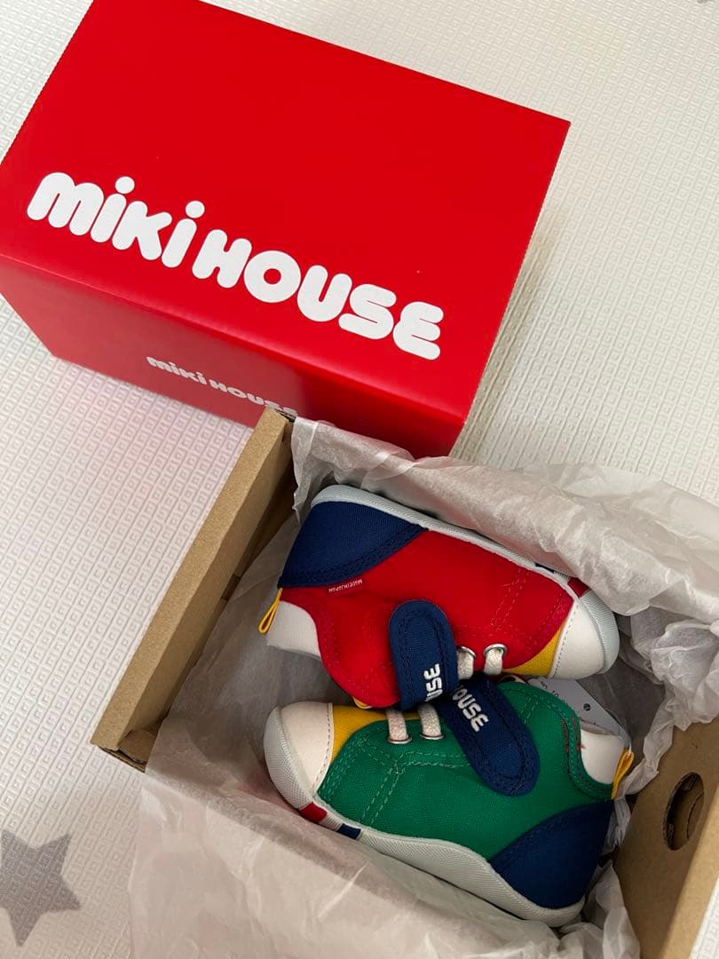 ★普通公式アカウント09★ミキハウス　12.5cm　ファーストシューズ