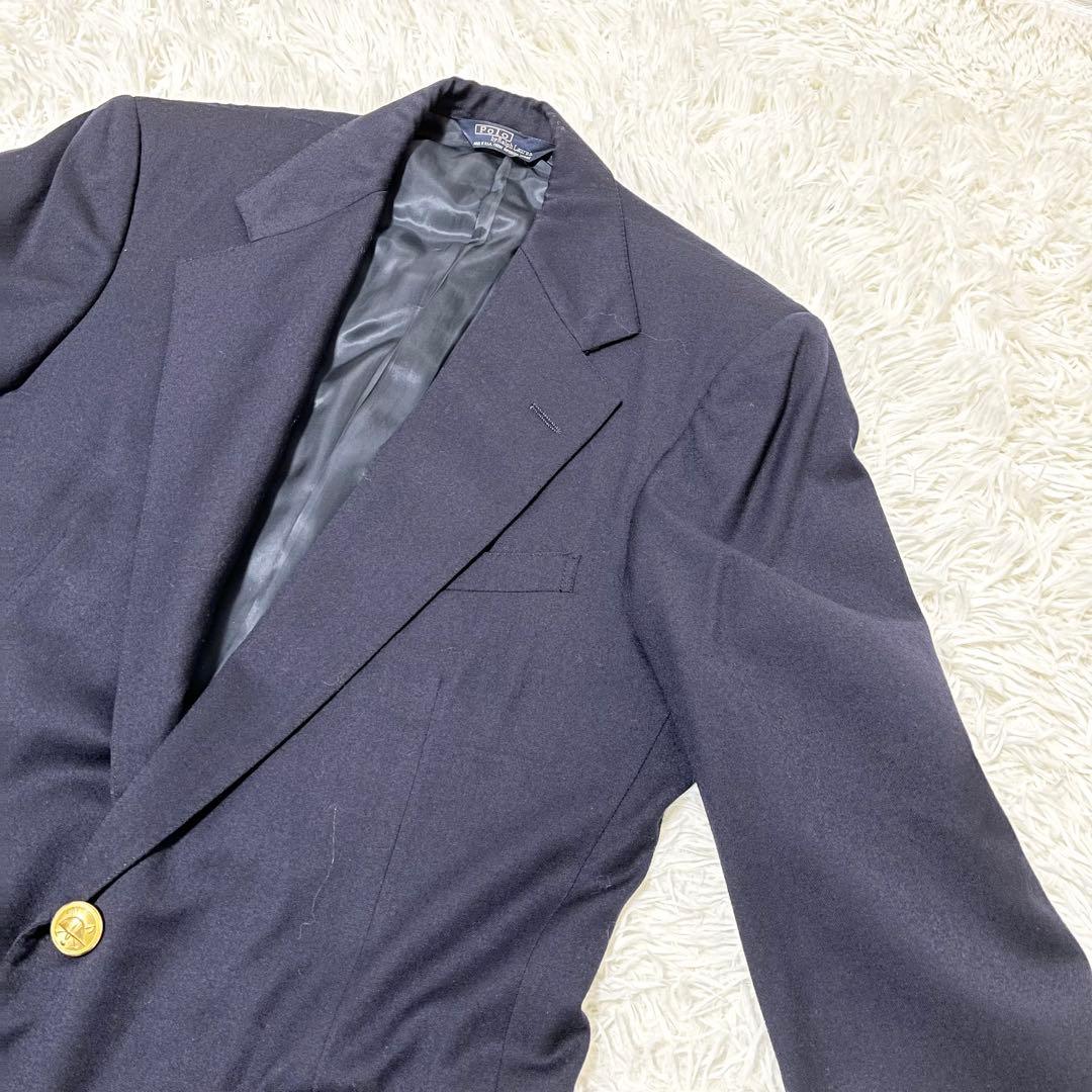 ✨希少✨Polo Ralph Lauren 紺ブレ 金ボタン　米国製　XL相当