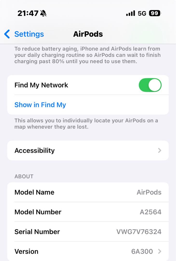 AirPods本体 ホワイト　第3世代
