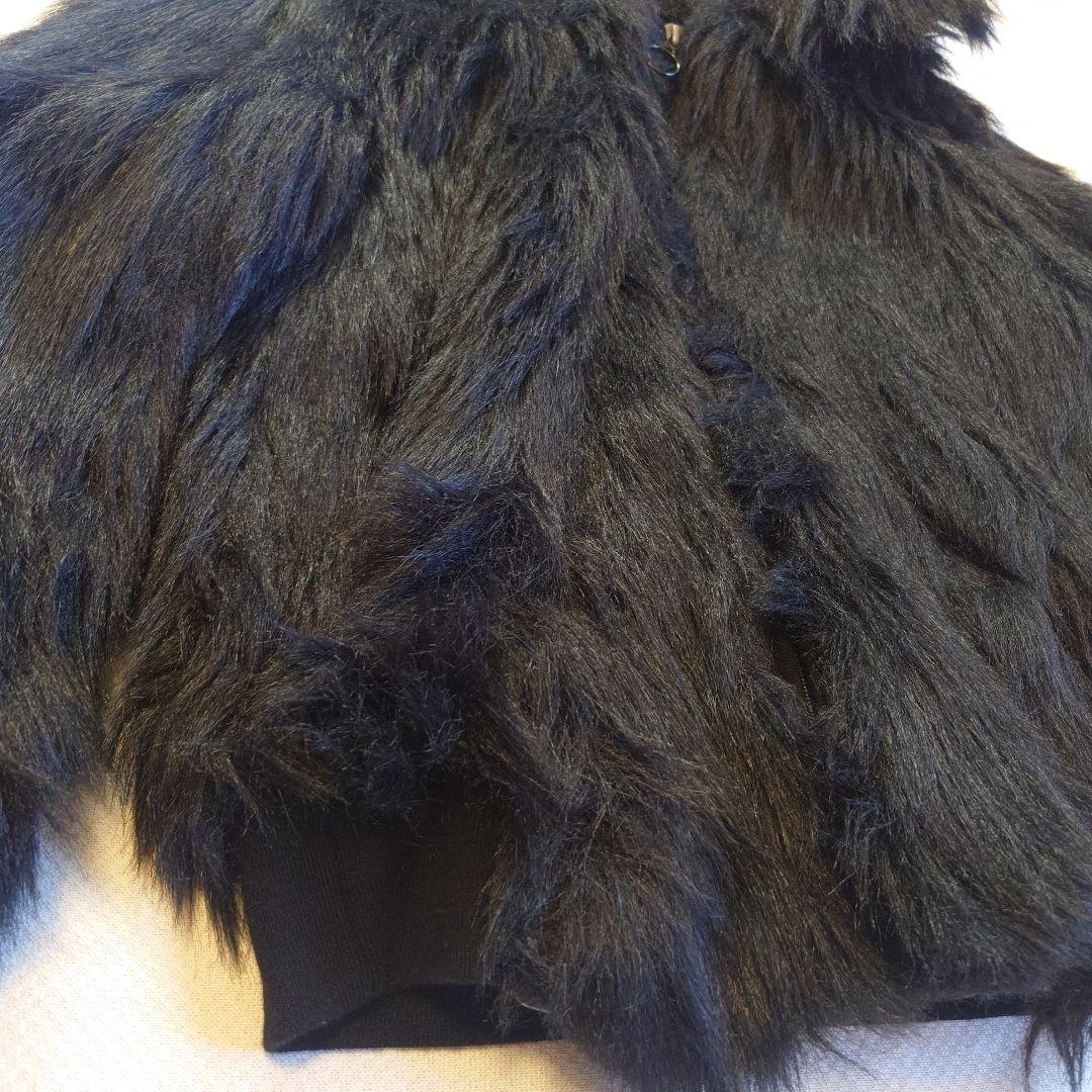 DIESEL ディーゼル　フェイクファー コート ジャケット ブラック XS