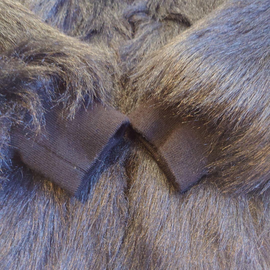 DIESEL ディーゼル　フェイクファー コート ジャケット ブラック XS