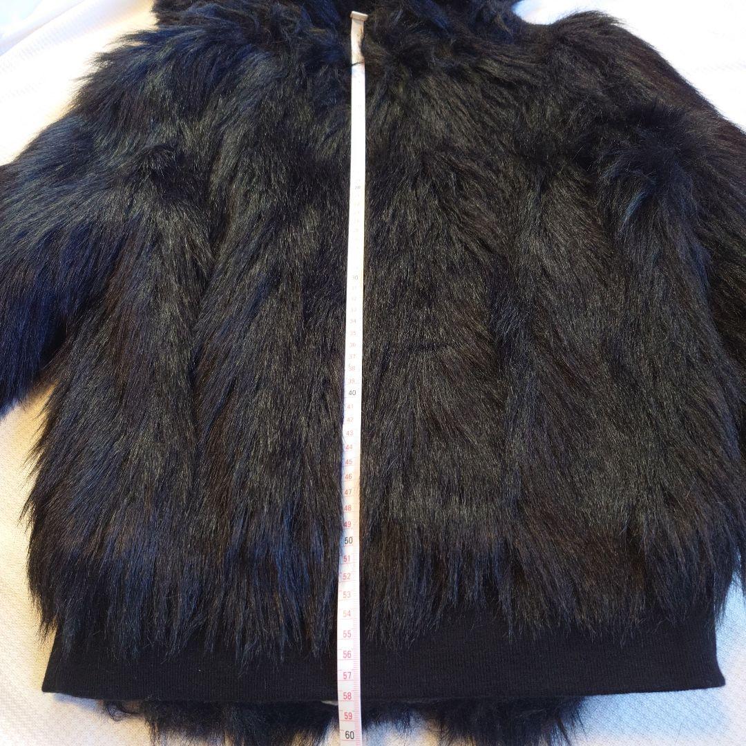 DIESEL ディーゼル　フェイクファー コート ジャケット ブラック XS