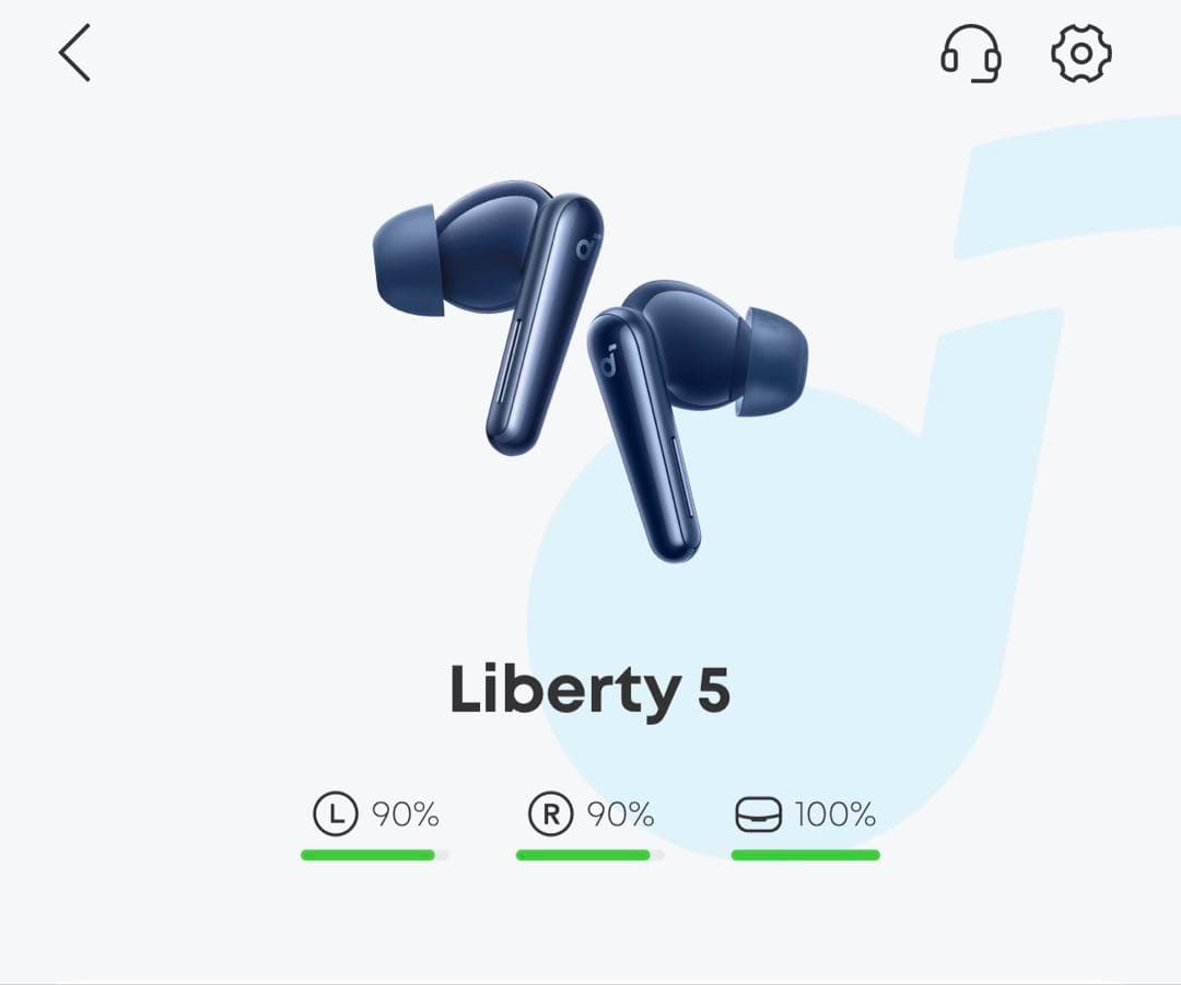 Liberty 5 ワイヤレスイヤホン ネイビー