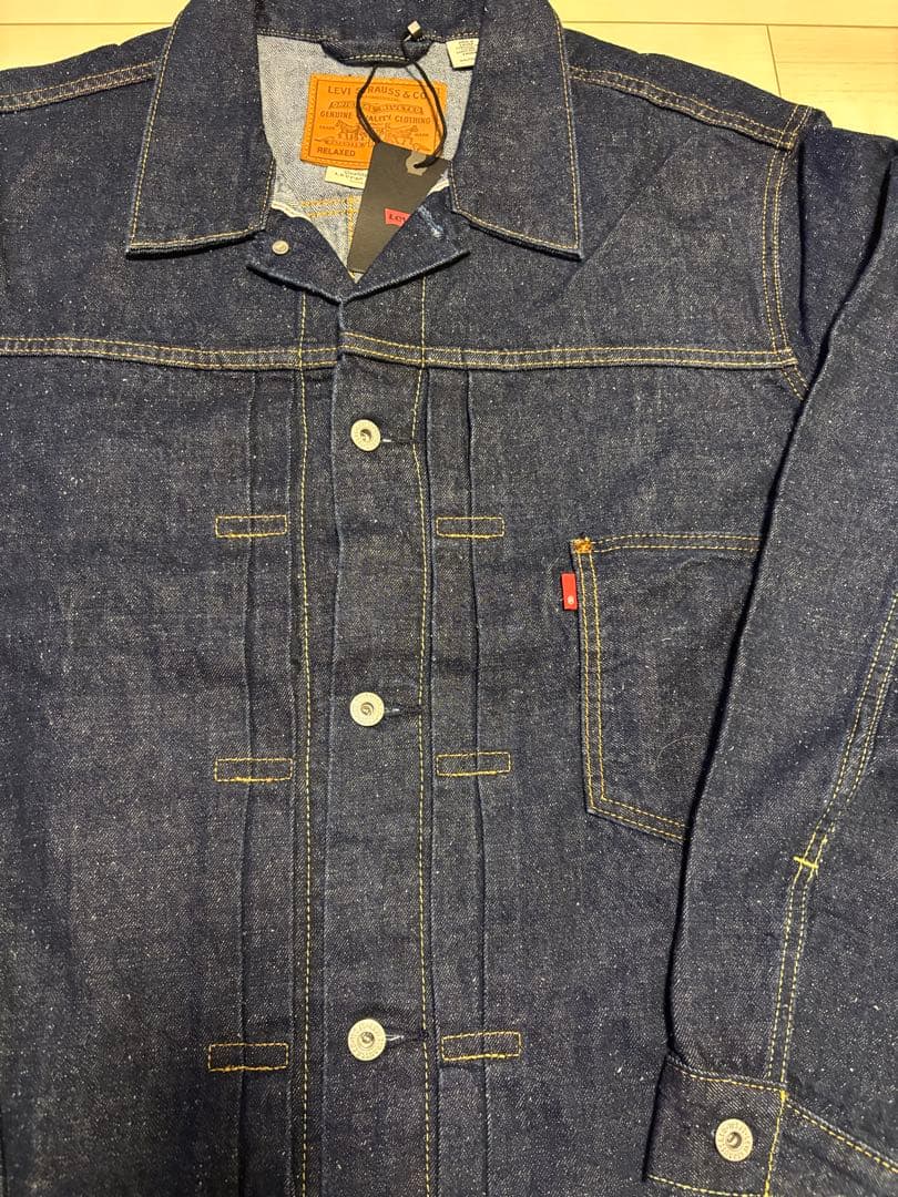 【最安値】リーバイスTYPEⅠ ファースト　プレミアムトラッカー　大戦　濃紺