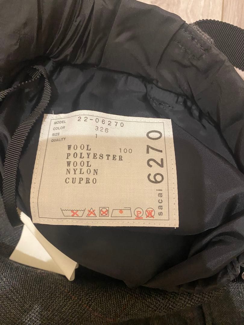 sacai ワイドパンツ　サイズ1