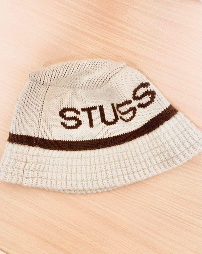 STUSSY バケットハット L/XL クリーム色