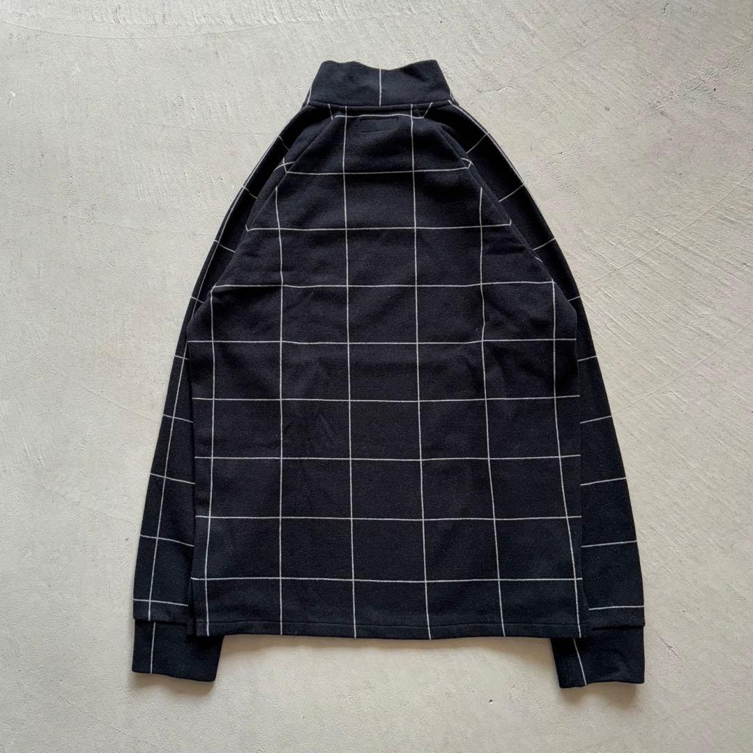 agnes b. homme check sweat 方眼チェック 黒