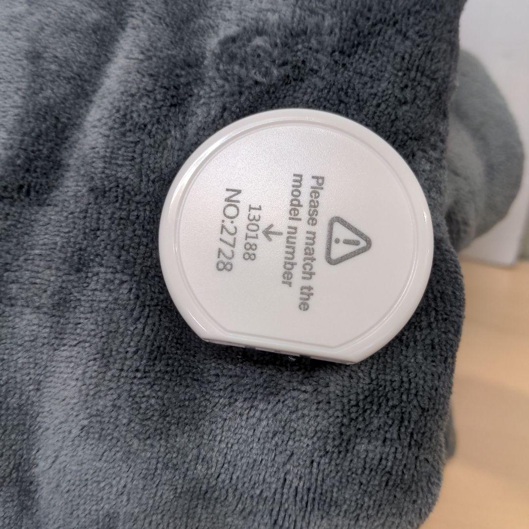 m101006s 電気毛布 掛け敷き兼用 188×130cm グレー