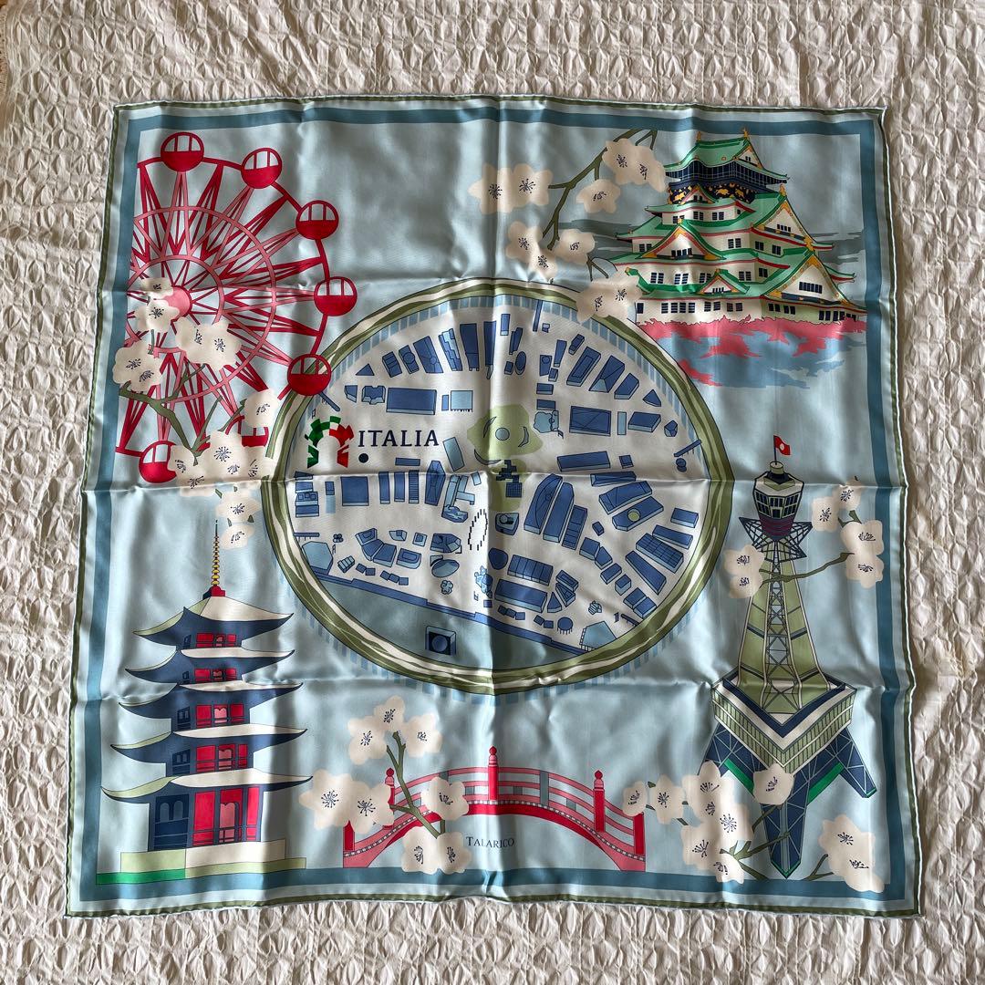 プレミア物！大阪関西万博2025 イタリア館　限定スカーフ　タラリコ