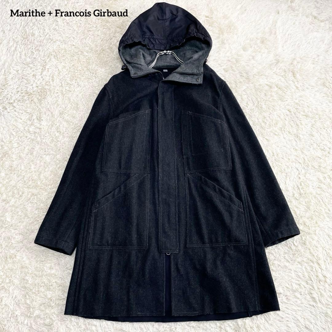 Marithe + Francois Girbaud ウール 切り替え コート