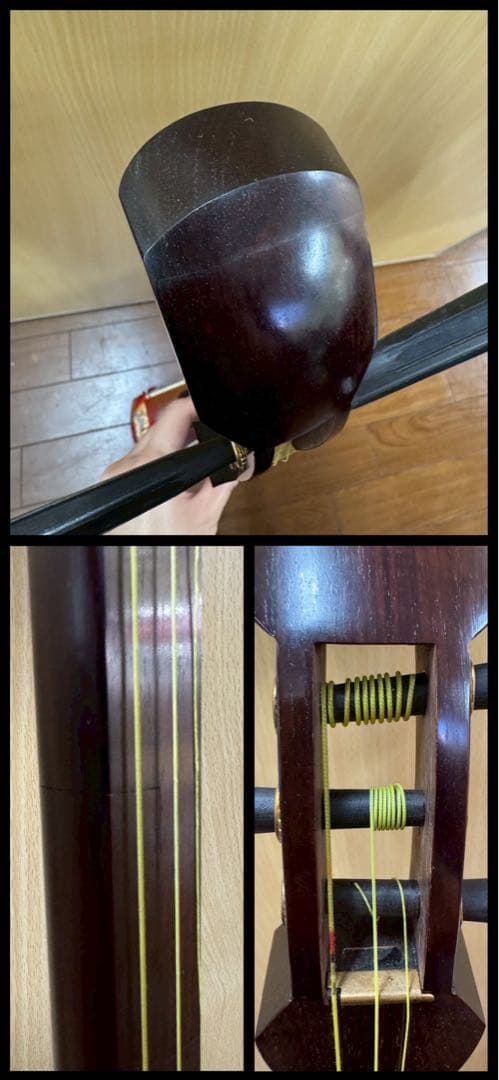 三味線　和楽器　弦楽器　ハードケース　撥付き