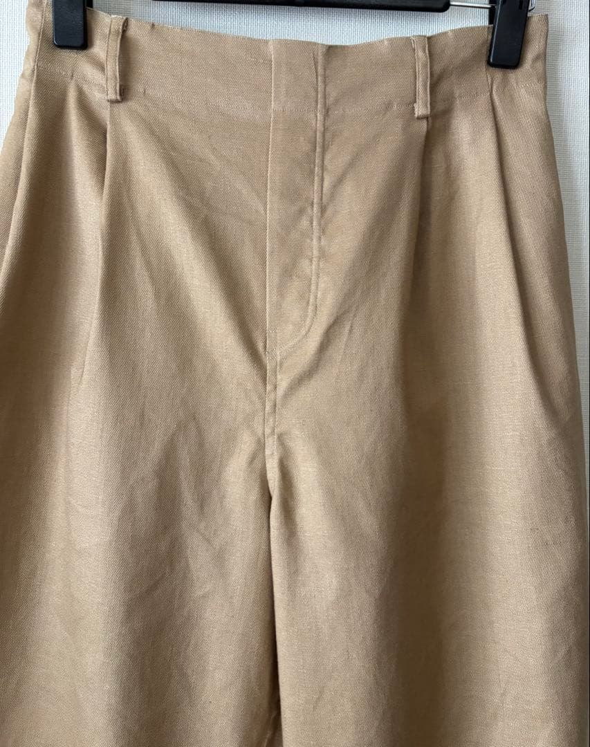 【美品】wafu リネンパンツ 感動の伸縮リネン ソロテックス ／ シャイン