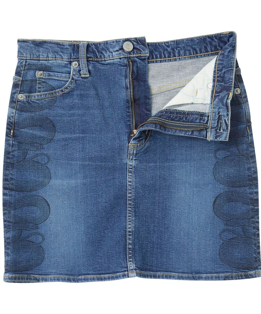 hysteric glamour SNAKE LOOP タイトデニムスカート