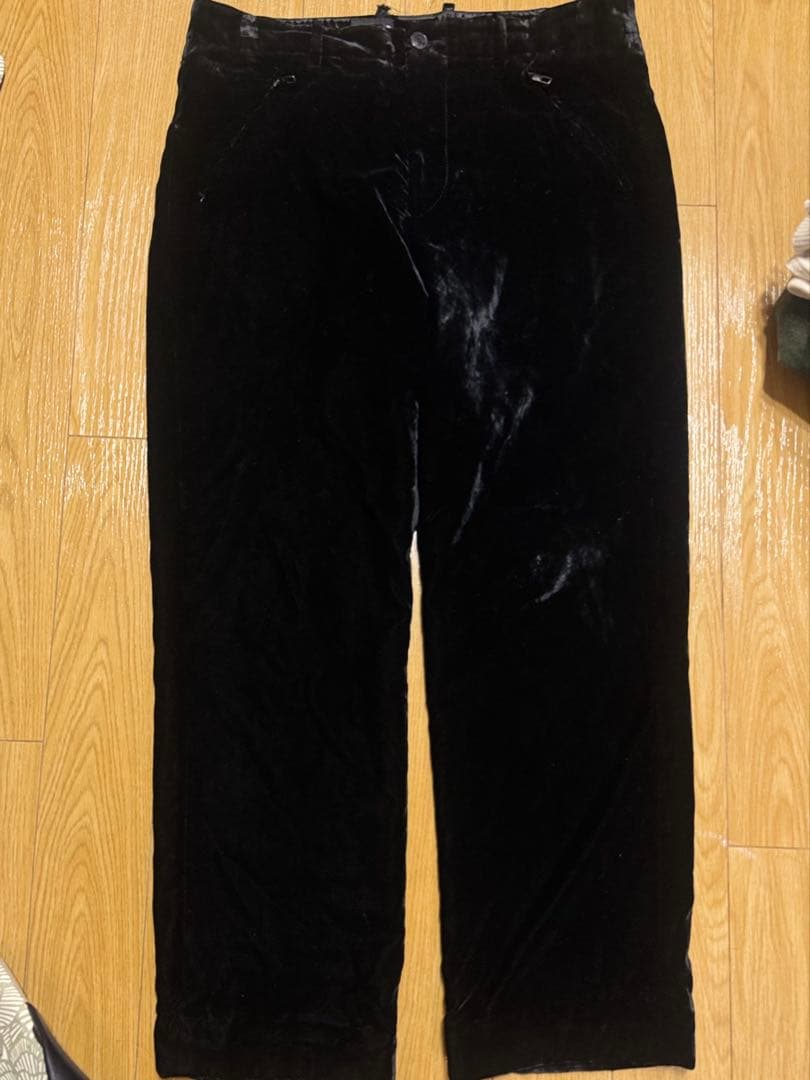 パンツ 00s Giorgio Armani velour slacks