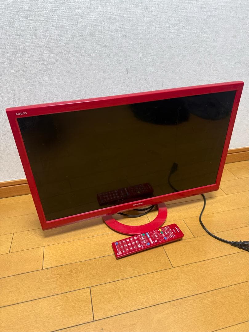 希少色 SHARP AQUOS 24型 液晶テレビ LC-24K30 赤