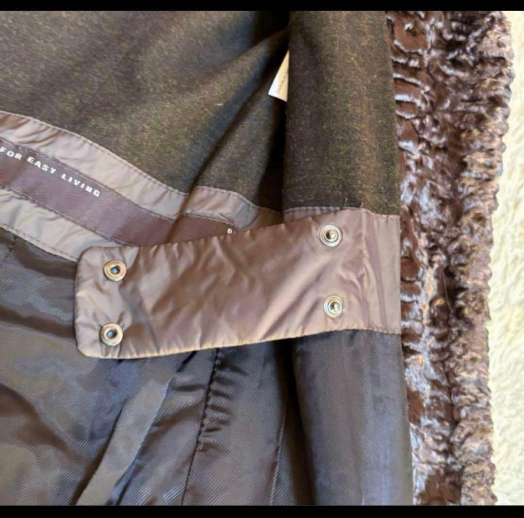 S Max Mara フェイクファー　チェスターコート