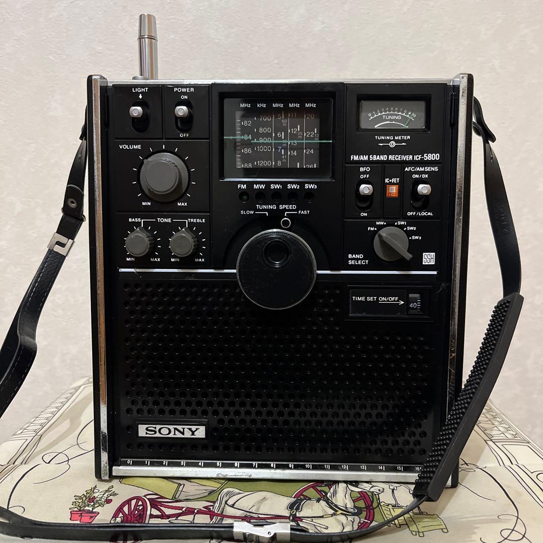 動作美品！●SONY　スカイセンサ－　ICF5800　●昭和のBCL傑作機！