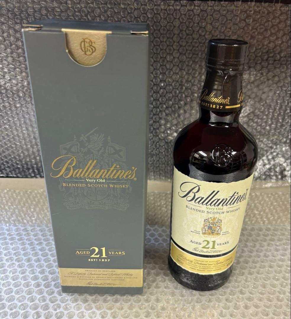 未開栓 バランタイン 21年 黒 キャップ 箱付き 40% 700ml