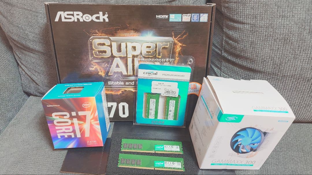 m*o様 ASRock H170M Pro4 CPU メモリ24GB CPUクー