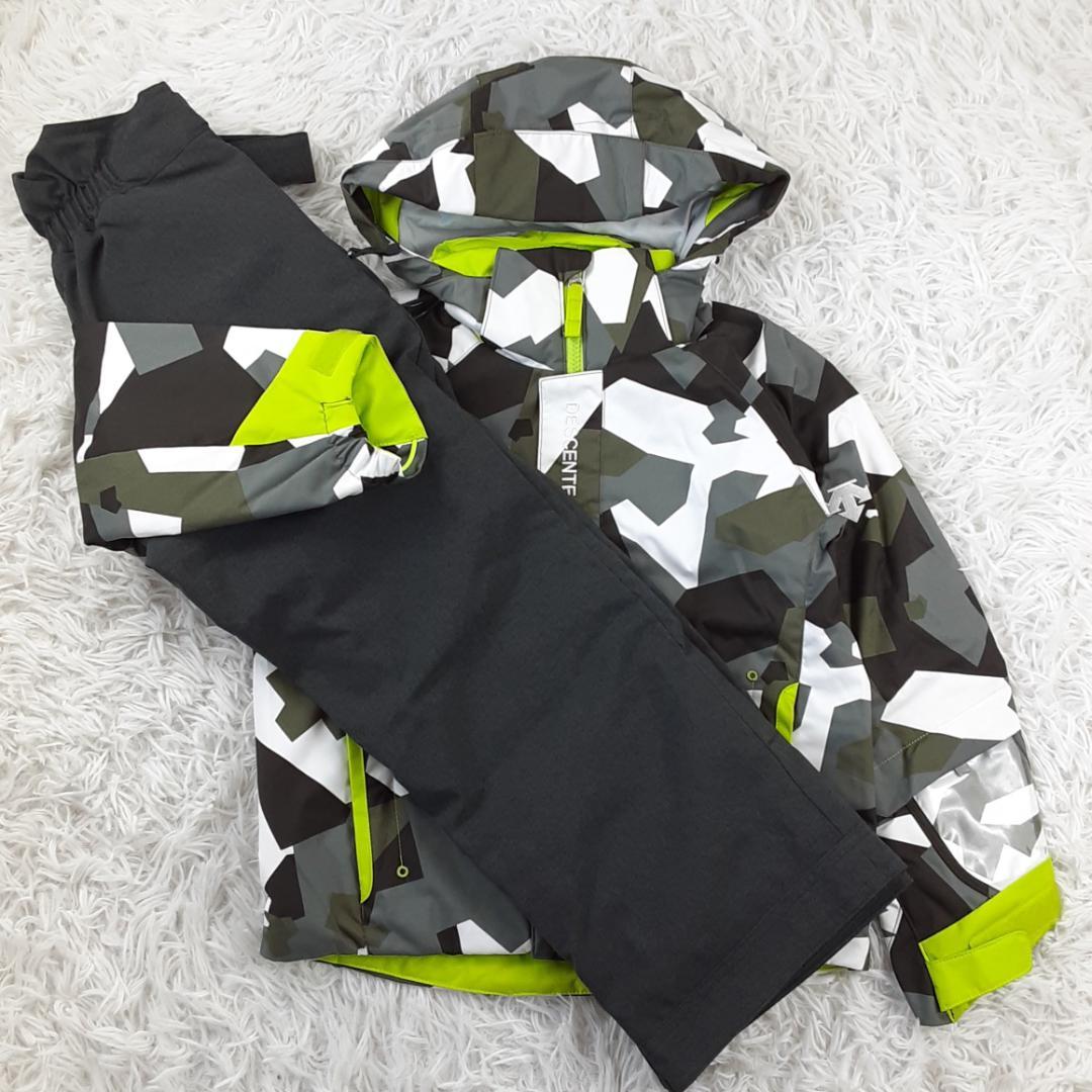 美品◎DESCENTE デサント スキーウェア 上下 グレー系 120cm