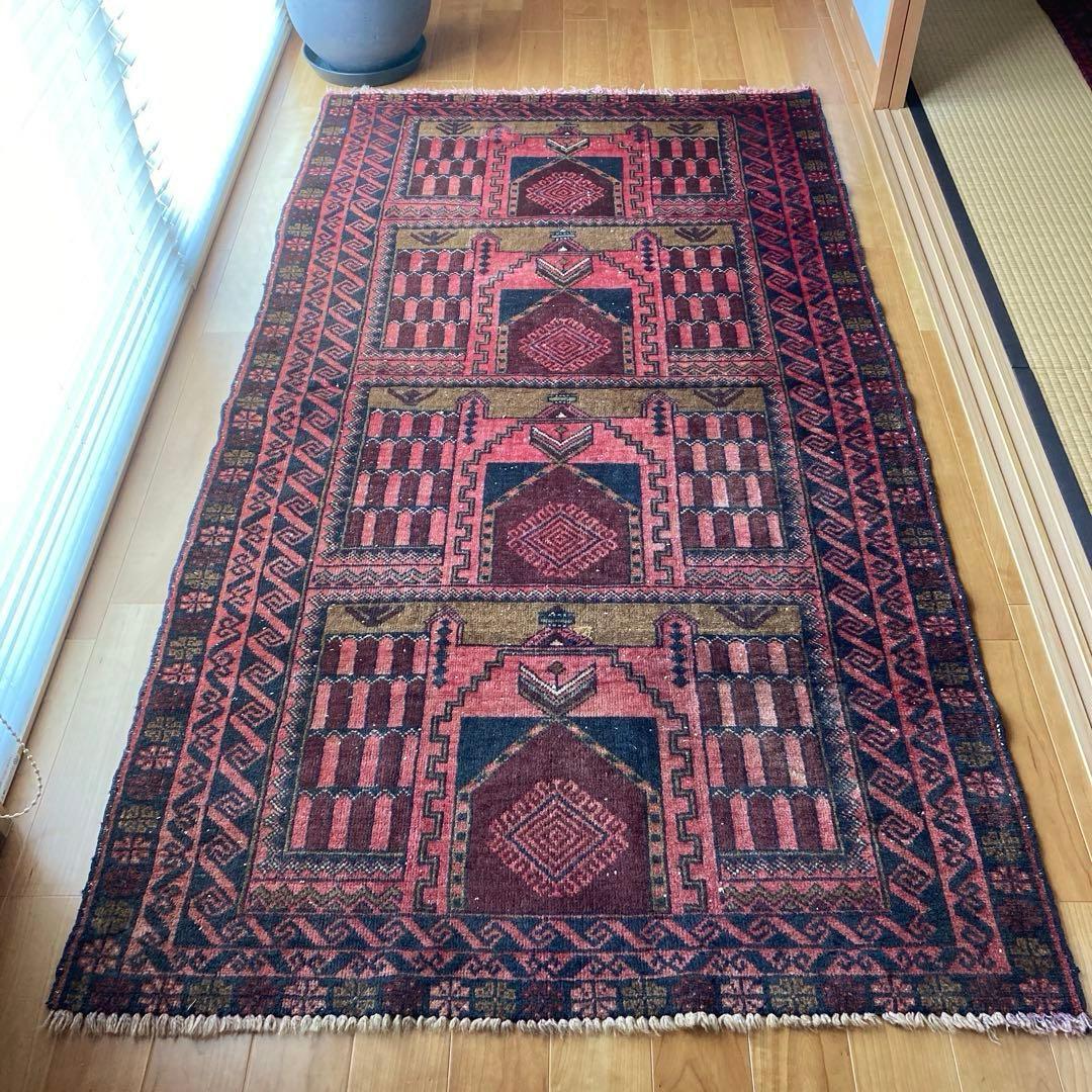 ヴィンテージラグ　トライバルラグ　バルーチ