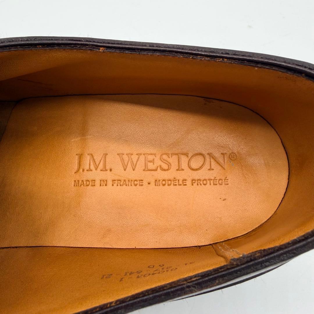 【美品】J.M.WESTON 641 ゴルフ ダークブラウン 6D 保存袋付