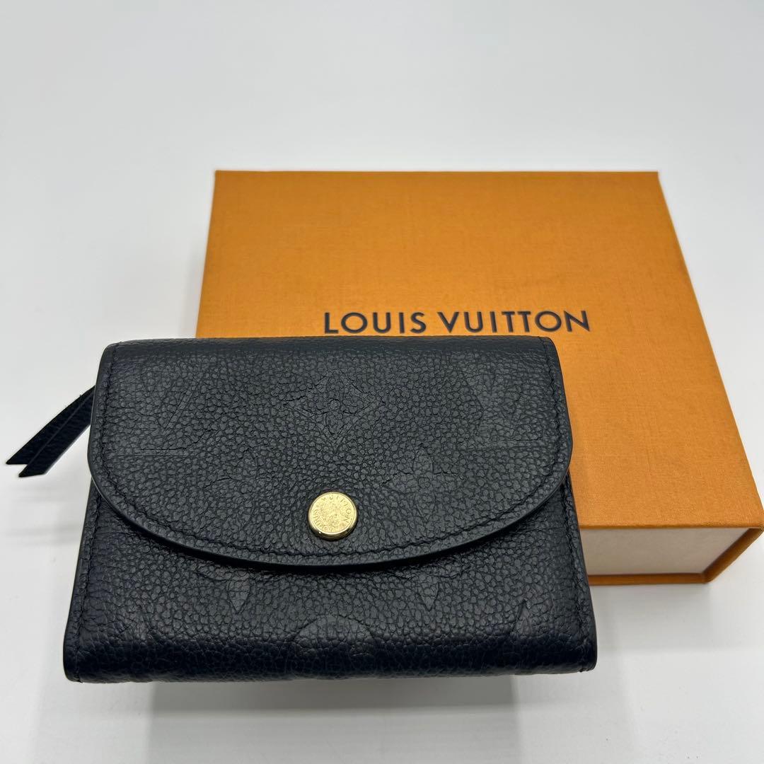 【美品】　ヴィトン　ポルトモネ　ロザリ　アンプラント　ケース　二つ折り財布