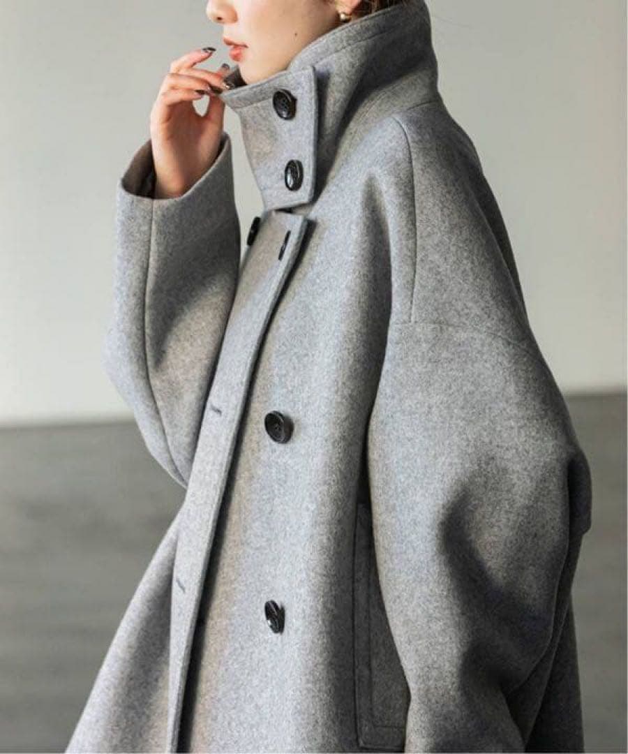 noble スタンドカラーオーバーコート