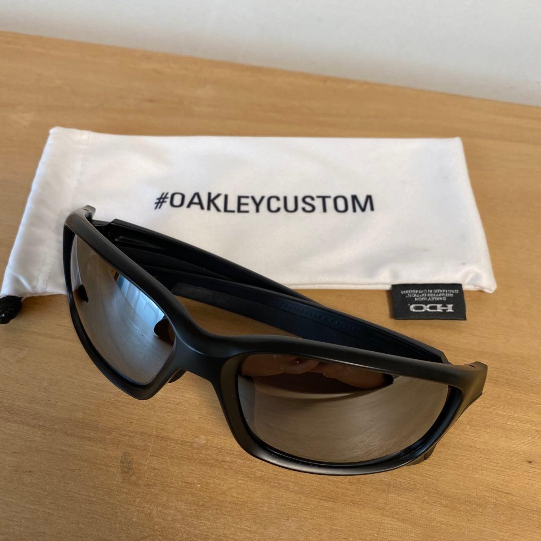Oakley オークリー　ストレートリンク　ブラック偏光ミラーUSA製サングラス