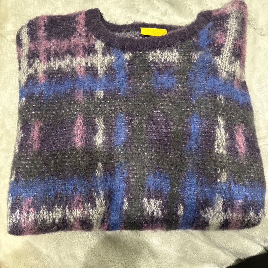 Dime Mサイズ チェック柄ニットセーター