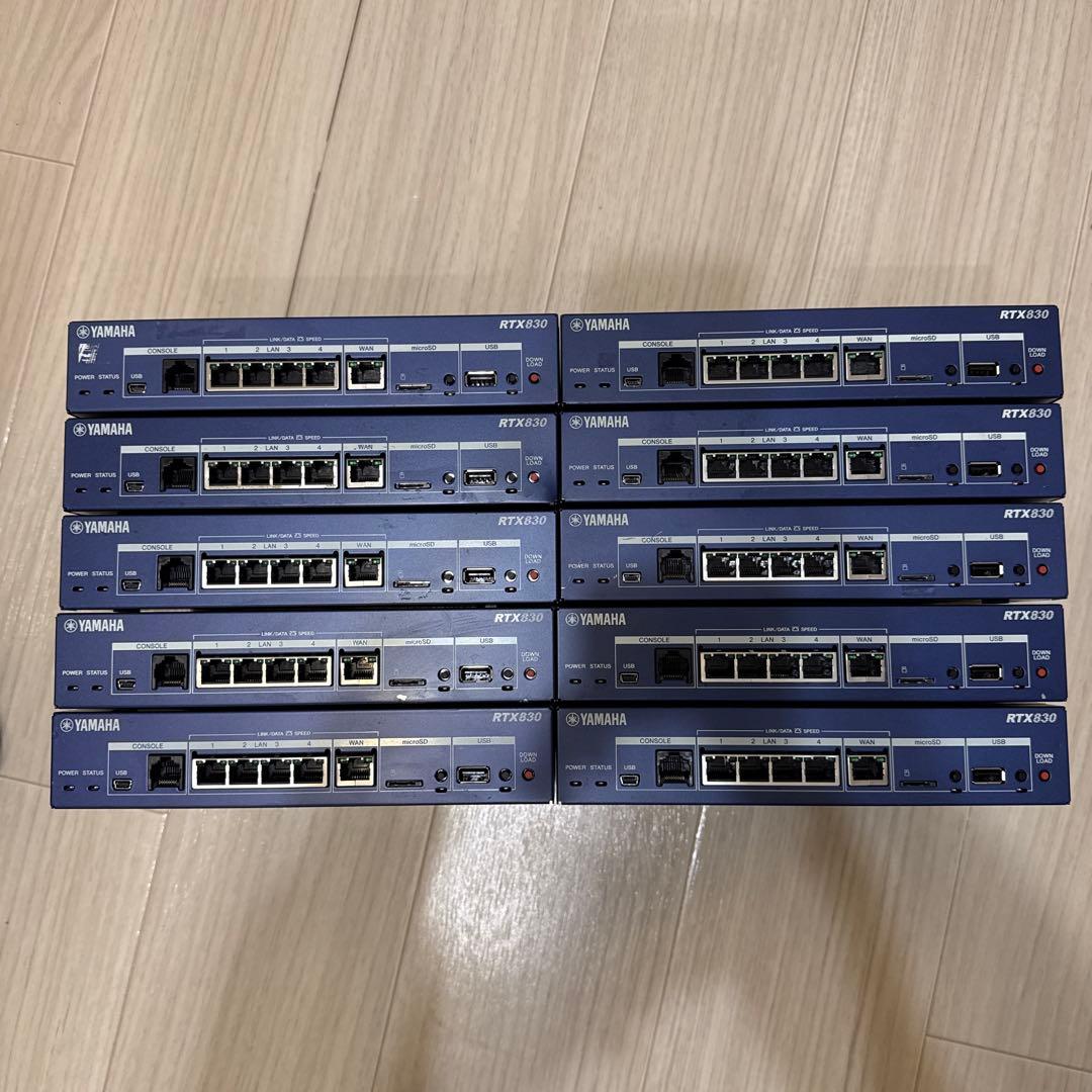 YAMAHA RTX830 VPN ルーター10台セット