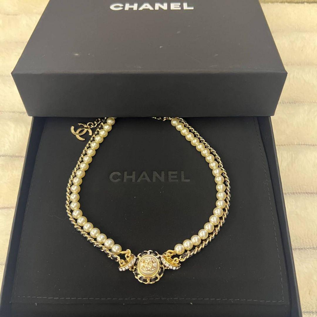 【美品】CHANEL パールネックレス