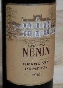 シャトー・ネナン 2016、2020
