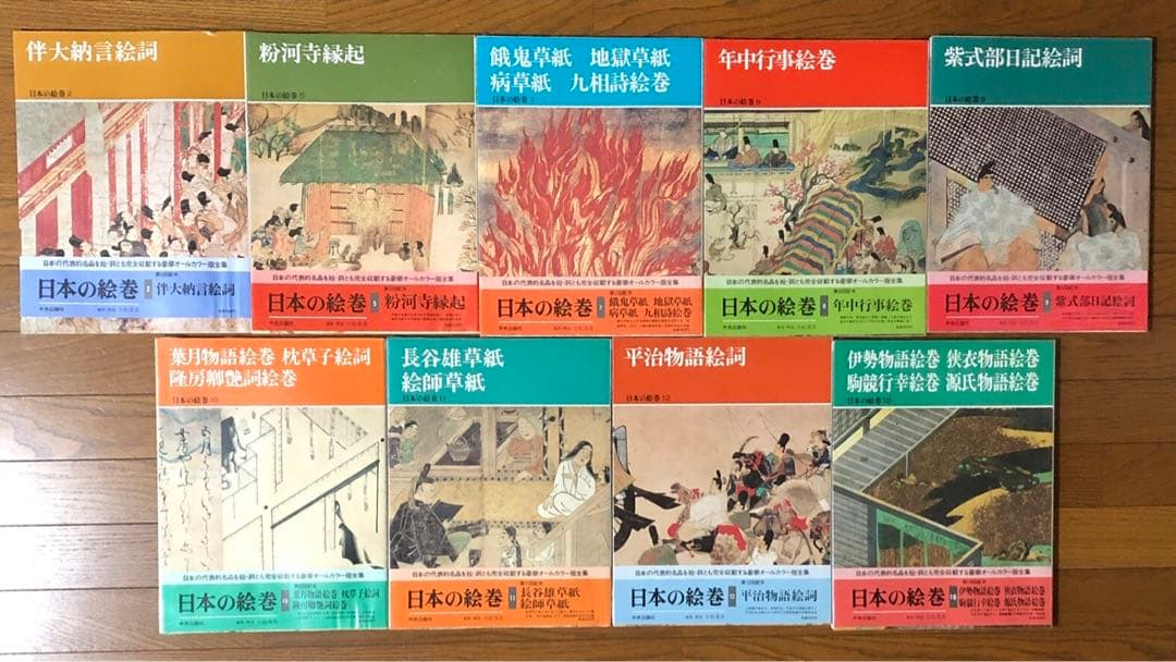 【9冊まとめ売り】日本の絵巻　中央公論社