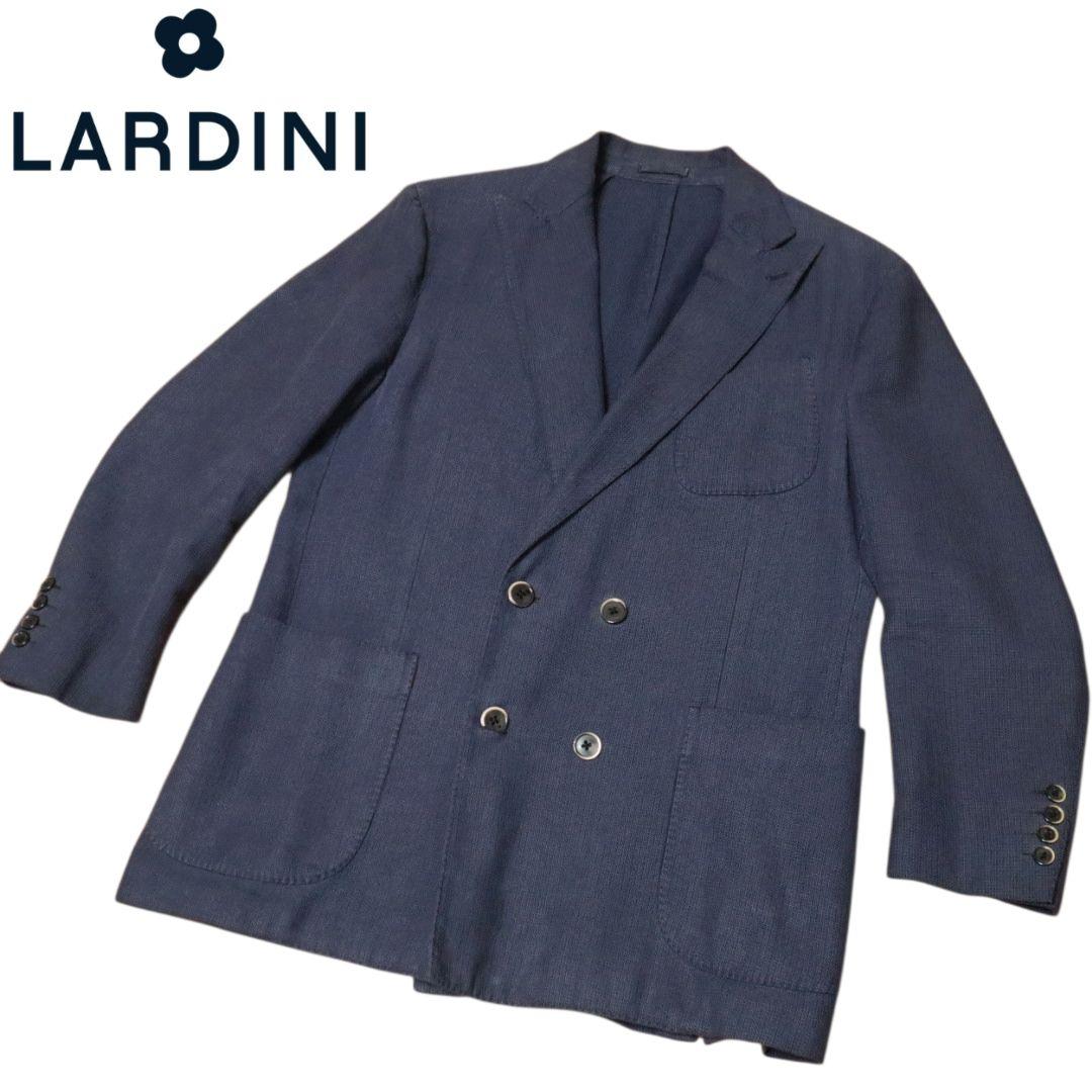 LARDINI ダークブルー ダブルブレストジャケット　50