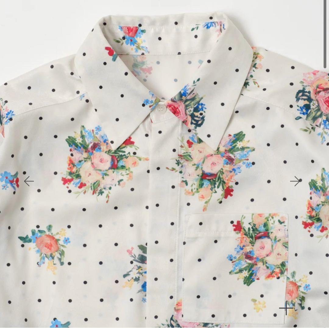 POPPY DOT FLOWER SHIRT 花柄　ドットフラワーシャツ