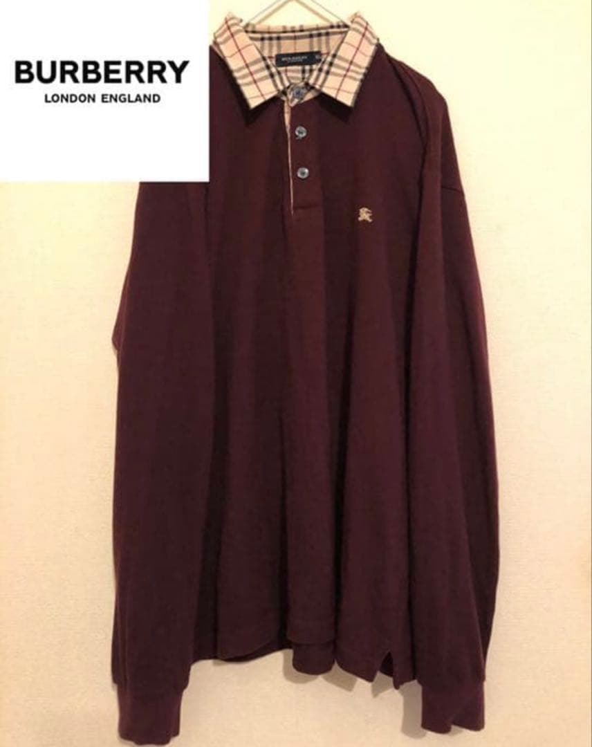 ポロシャツ 長袖　バーバリー