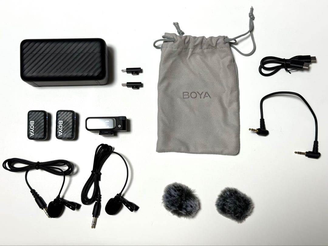 BOYAMIC 2 32bit floatワイヤレスマイク、ラベリアマイクセット