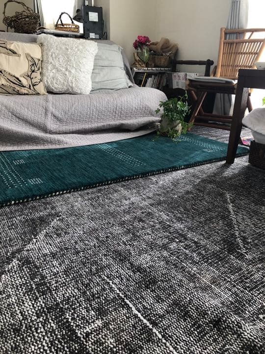 1970年代ビンテージトルコラグ グレー