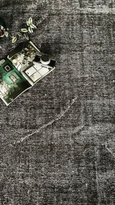 1970年代ビンテージトルコラグ グレー