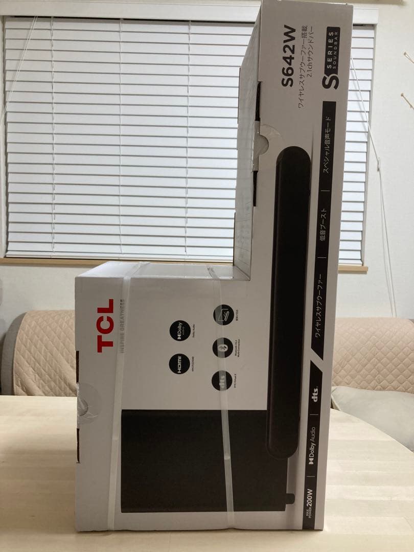 TCL S642W ワイヤレスサブウーファー搭載　2.1ch サウンドバー　新品