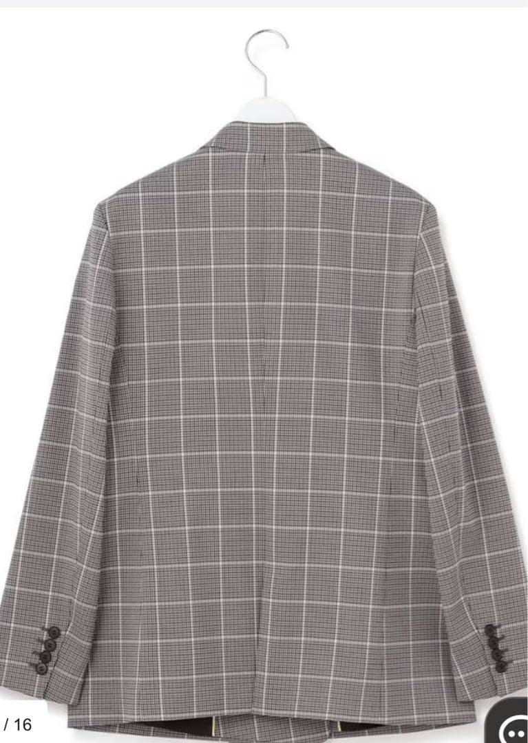【美品】23区〈洗える〉ガンクラブプレイドチェック ジャケット