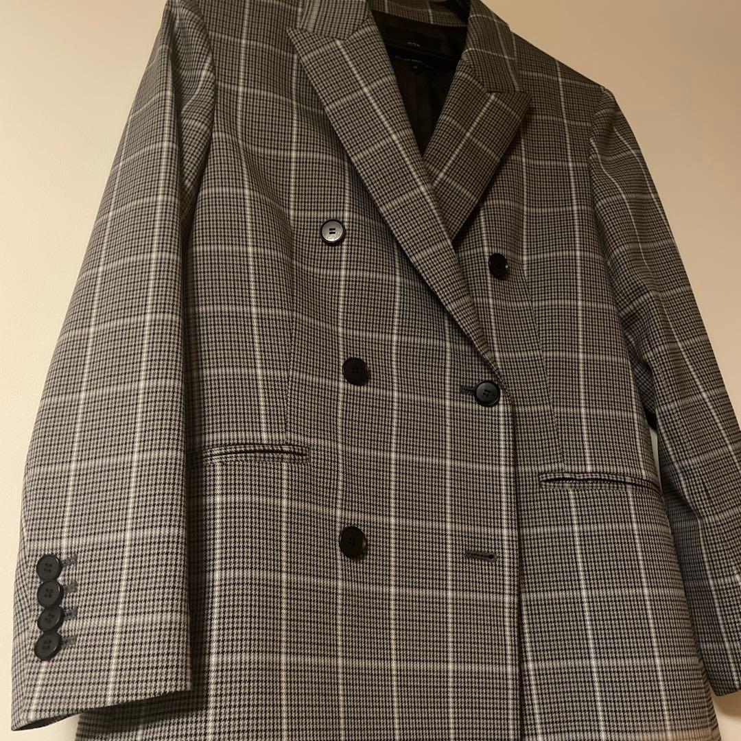 【美品】23区〈洗える〉ガンクラブプレイドチェック ジャケット