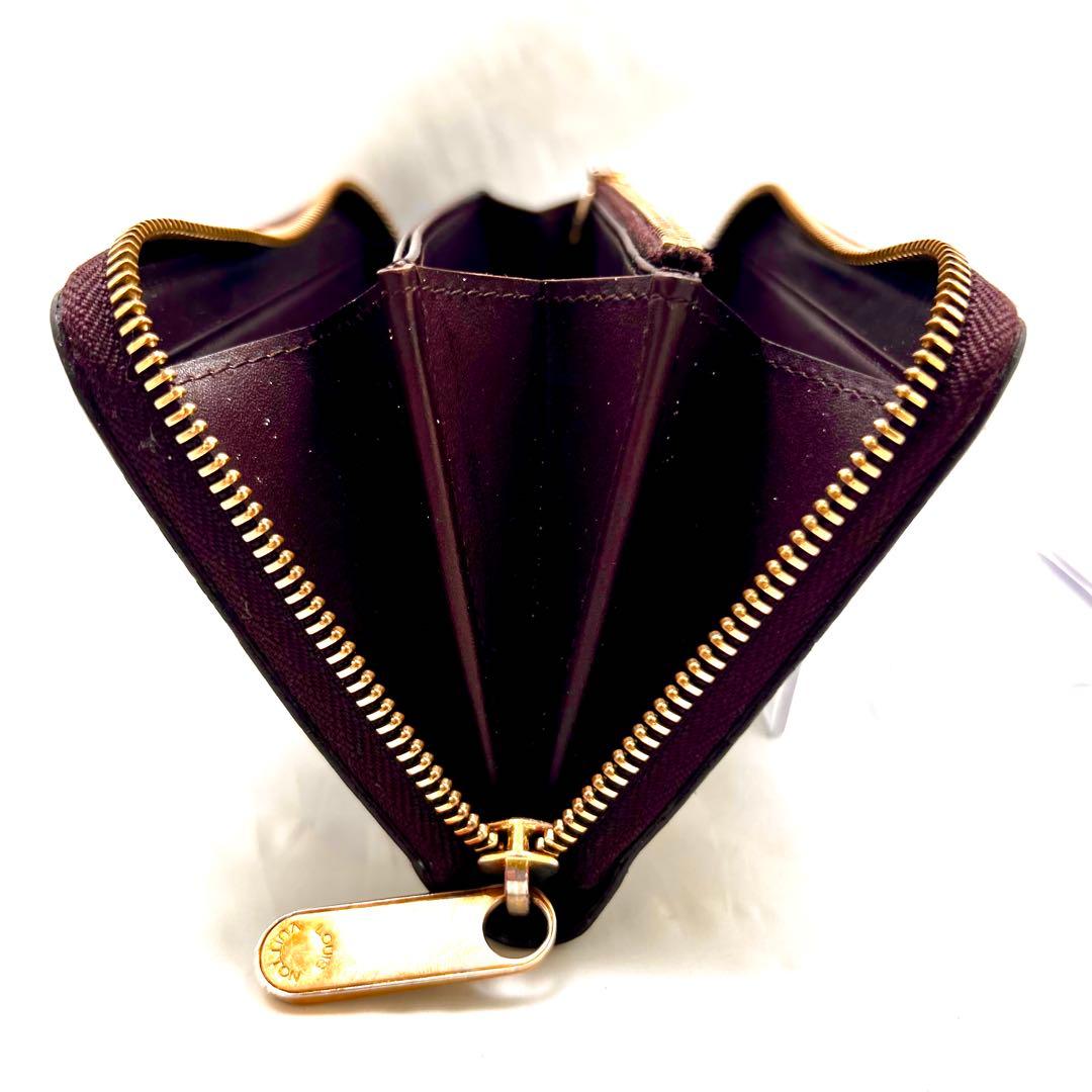 はる ルイヴィトン アマラント ジッピーウォレット ヴェルニ モノグラム