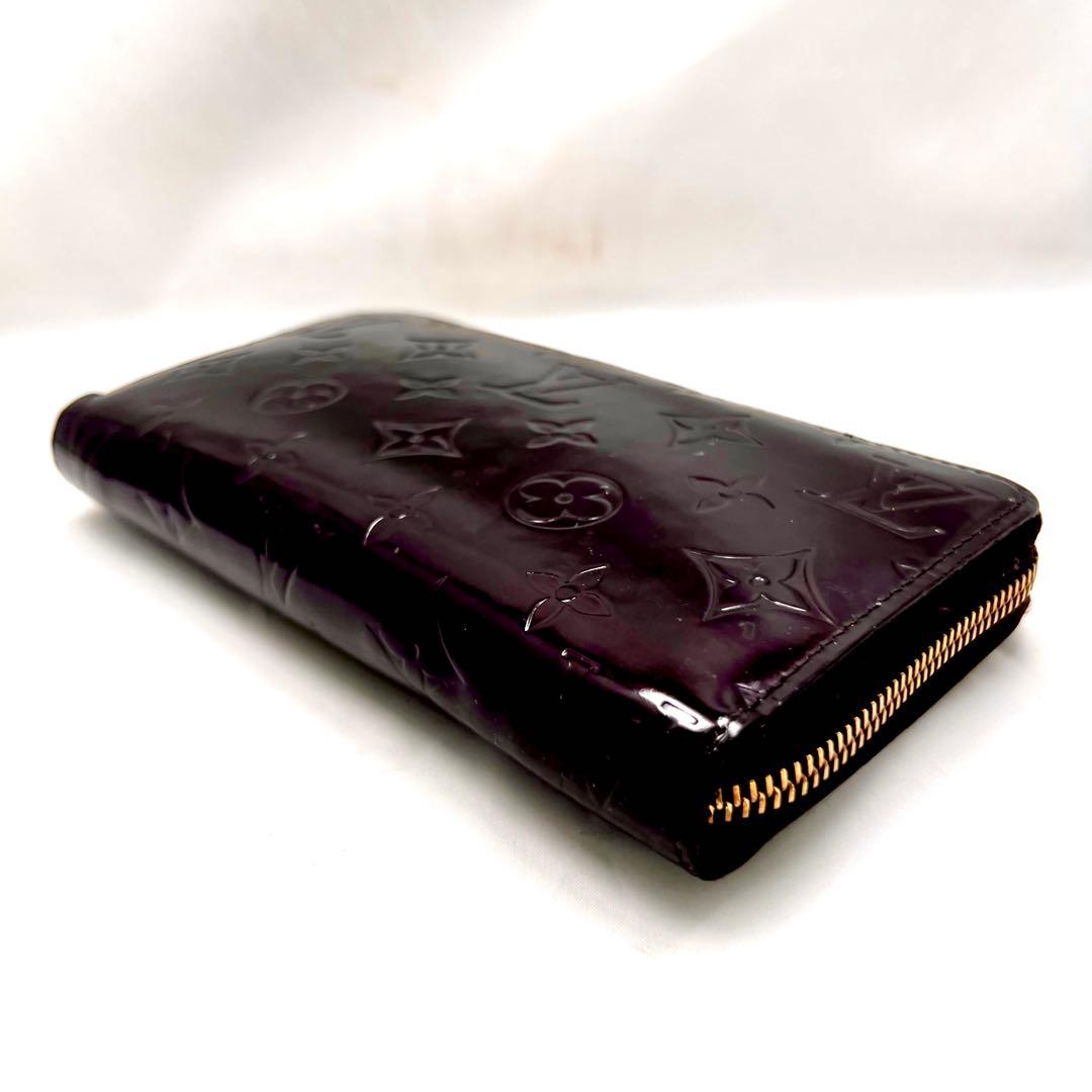 はる ルイヴィトン アマラント ジッピーウォレット ヴェルニ モノグラム