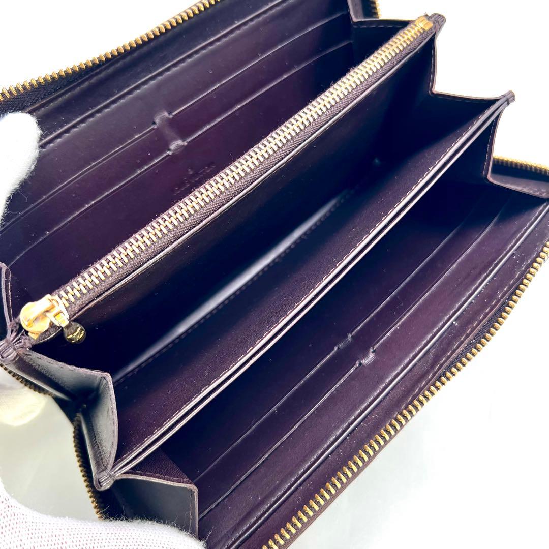 はる ルイヴィトン アマラント ジッピーウォレット ヴェルニ モノグラム