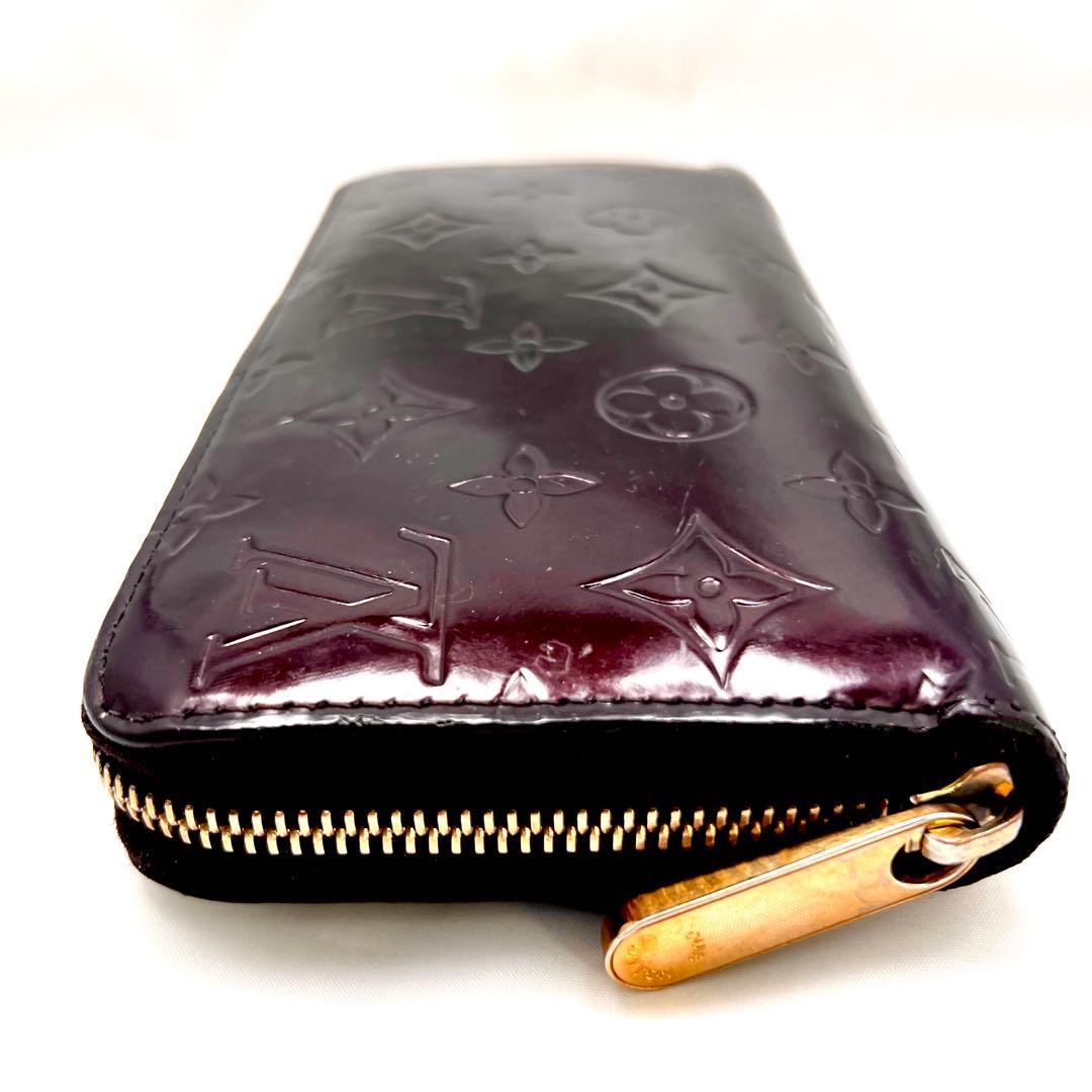 はる ルイヴィトン アマラント ジッピーウォレット ヴェルニ モノグラム