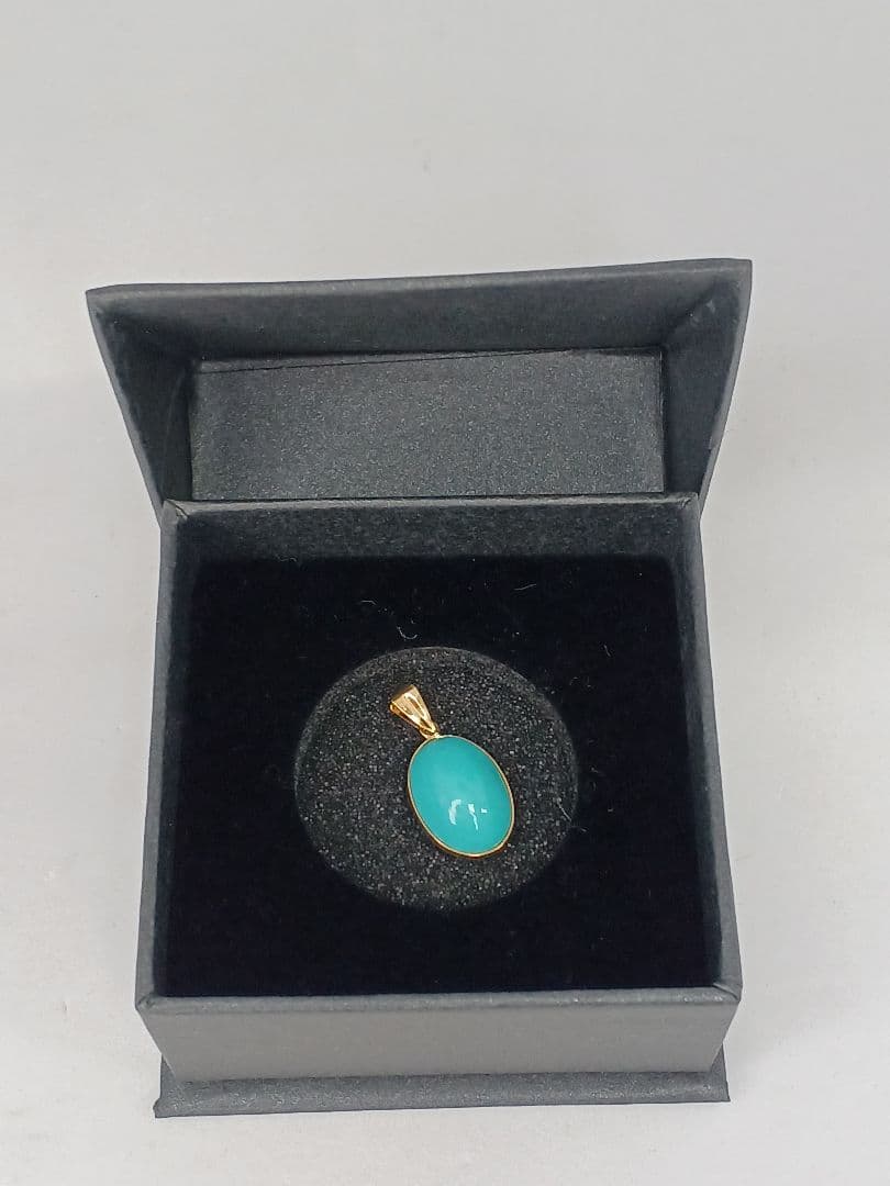 ★【新品未使用品】K18YG ターコイズトップ　GSTV 21-6★